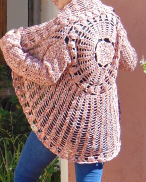 saco circular tejido a crochet
