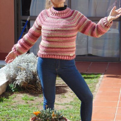 SWEATER TEJIDO A CROCHET