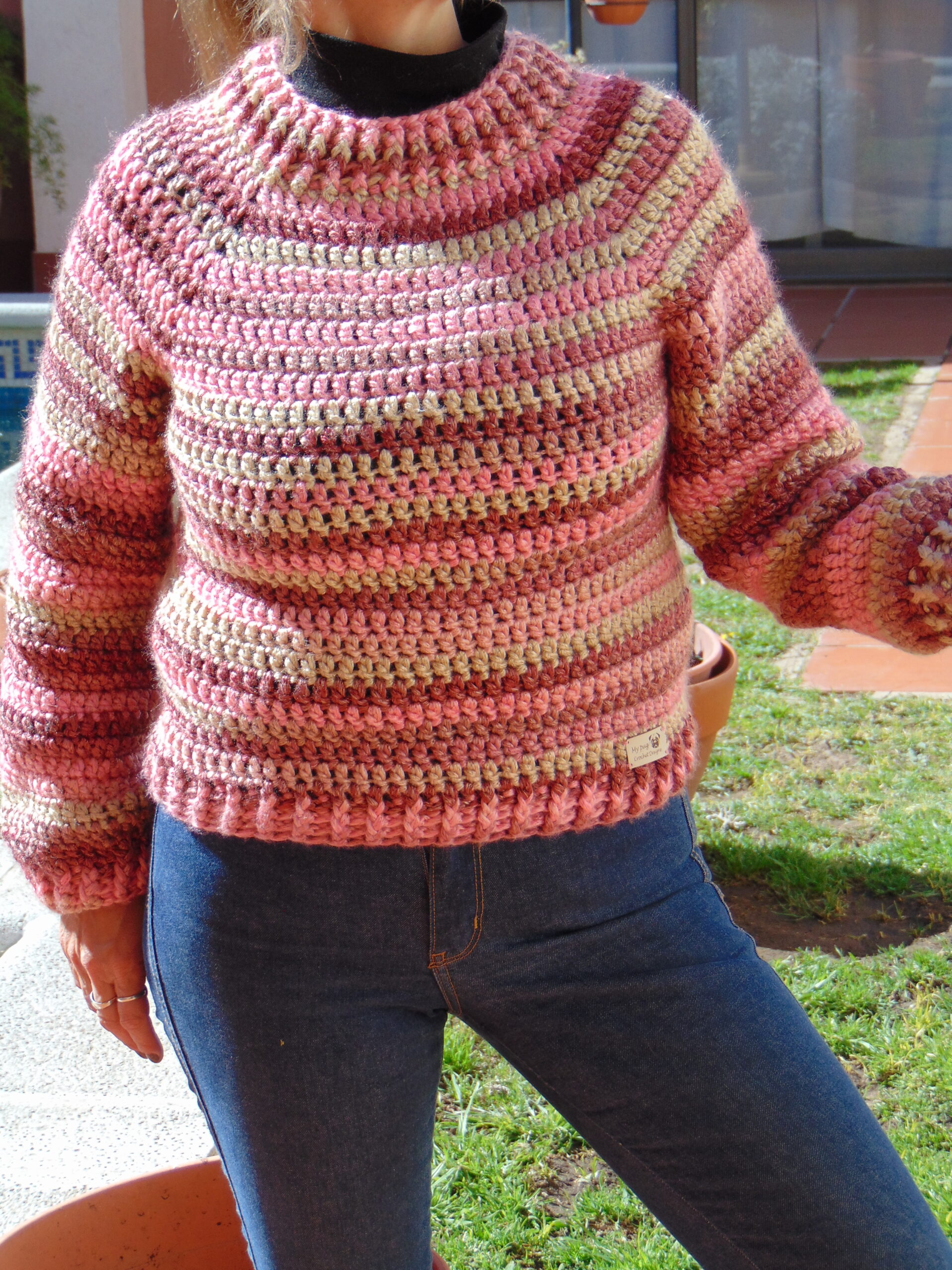 SWEATER TEJIDO A CROCHET