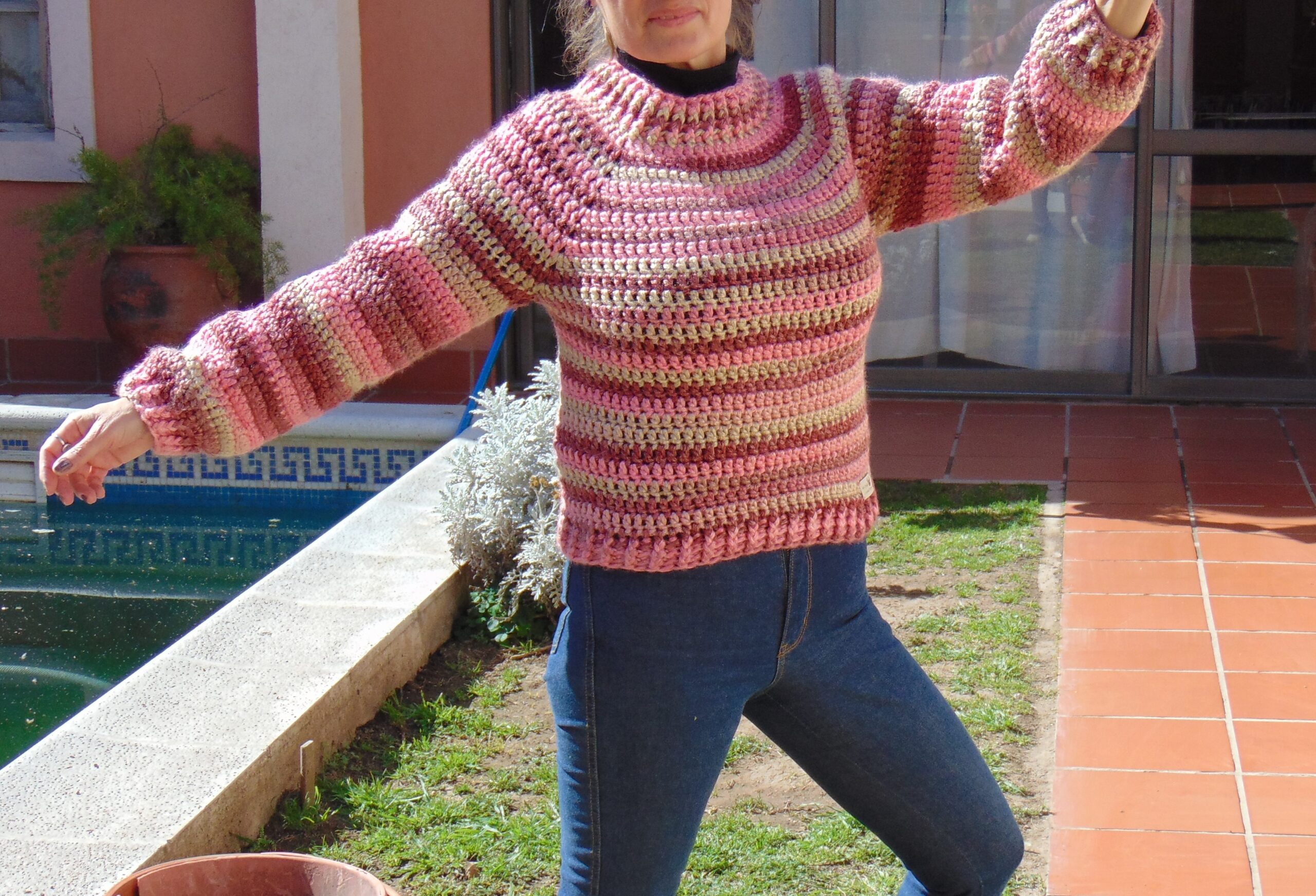 SWEATER TEJIDO A CROCHET
